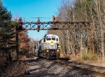 DL 3642 under the ex-Lackawanna signal bridge at Elmhurst